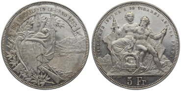 Preview: 1883 Lugano - 5 Franken